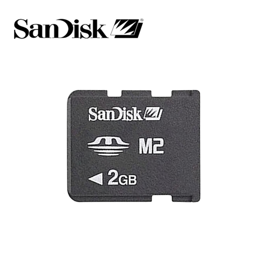 Picture of SanDisk M2 Memory Stick Micro atmiņas karte 2 Gb lietota pārbaudīta formatēta Bulk