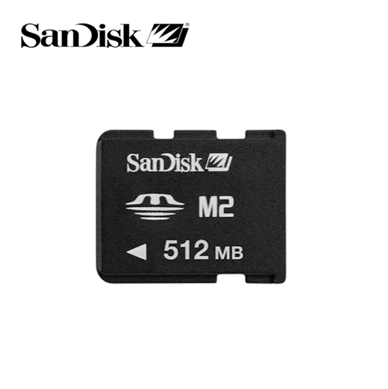 Picture of SanDisk M2 Memory Stick Micro atmiņas karte 512 Mb lietota pārbaudīta formatēta Bulk