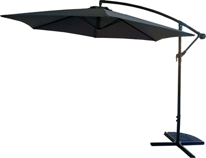 Attēls no Saska Garden Parasol ogrodowy skadany na wysigniku Szary 300x230 cm