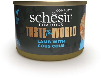 Picture of Schesir Taste the world, karma mokra, dla psów, jagnicina z kuskusem, 150 g, puszka