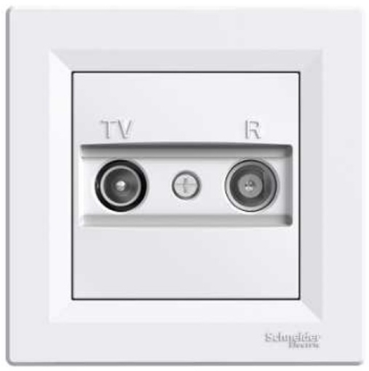 Attēls no Schneider Electric Gniazdo antenowe RTV przelotowe 4dB biae - EPH3300221