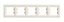 Picture of Schneider Electric Ramka piciokrotna Asfora pozioma kremowa EPH5800523
