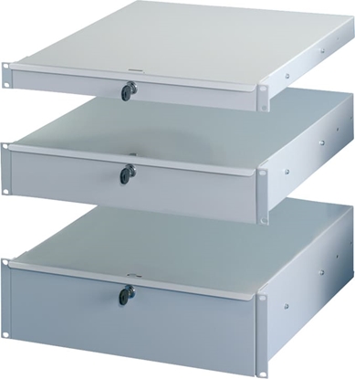 Picture of Schroff 19" Drawer, 2 U, Front Panel Anodized