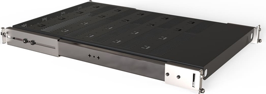 Picture of Schroff 19" Telescopic Shelf for Varistar, Novastar, Eurorack, 70 kg, RAL 7021, 553W 800D