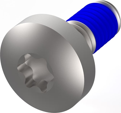 Attēls no Schroff Assembly Parts for Rugged Components, Panhead Screw with Thread-locking Compound, Torx, M4 x 10