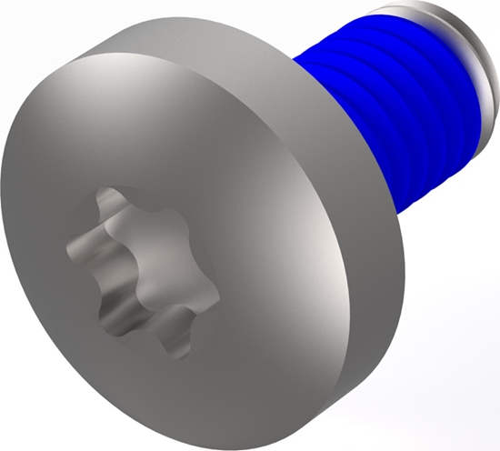 Picture of Schroff Assembly Parts for Rugged Components, Panhead Screw with Thread-locking Compound, Torx, M4 x 8