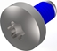 Изображение Schroff Assembly Parts for Rugged Components, Panhead Screw with Thread-locking Compound, Torx, M4 x 8