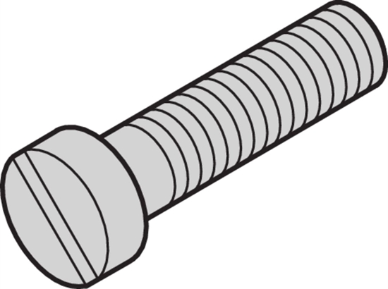 Изображение Schroff Cheesehead Screw, Slotted
