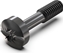 Picture of Schroff Collar Screw, Cross Recess/Slotted, M2.5 x 12.3 mm, Steel Black, 100 pieces