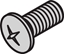 Attēls no Schroff Countersunk Screw, Pozidrive, Cross Recess M4x10, Zinc-Plated, 100 pcs