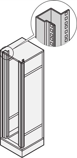 Picture of Schroff Eurorack 19" Panel/Slide Mount, 38 U, AlZn