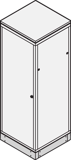 Picture of Schroff Eurorack Base/Plinth, Plain, 100H 600W 600D