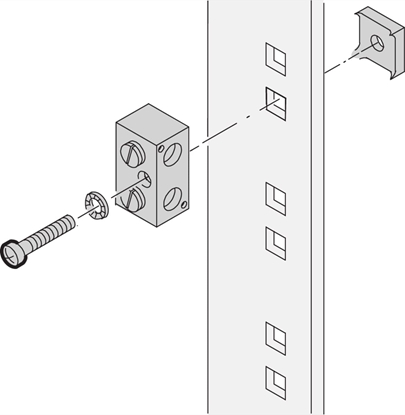 Attēls no Schroff Grounding/Grounding Clamp