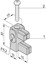 Изображение Schroff Mounting Bracket With Insulating Block for Busbar 1, 2 Poles
