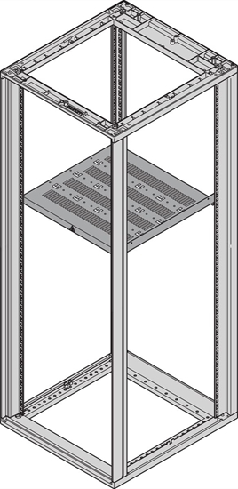 Picture of Schroff Novastar 19" Shelf, Stationary, 1 U 600W 900D