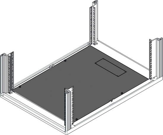 Picture of Schroff Novastar Base Plate, Heavy-Duty, 553W 800D