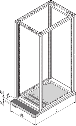 Picture of Schroff Novastar Mobile Plinth, 553W 500D