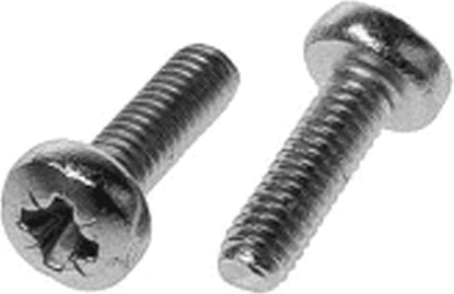 Attēls no Schroff Panhead Screw, Pozidrive, Cross Recess M2.5x6, Steel Nickel Plated