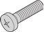 Picture of Schroff Panhead Screw, Pozidrive, M3 x 6, St, Zinc-Plated, 100 pieces