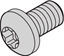 Изображение Schroff Panhead Screw, Torx, M2.5 x 6, 100 Pieces
