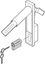 Picture of Schroff PROLINE holder for locking cylinder