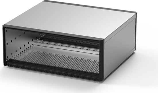 Picture of Schroff RatiopacPRO, Complete Case, Desktop, Retrofittable Shielding, Front Trim, 3 U, 28 HP, 255 mm