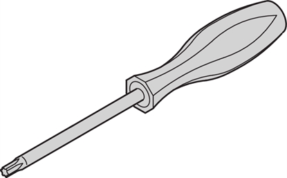 Attēls no Schroff Screwdriver, Torx, T 10 Torx, for M3 mm Screw