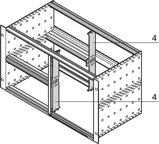 Picture of Schroff Splitting Extrusion 6 U for Combined Mounting