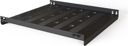 Attēls no Schroff Varistar 19'' Shelf, Stationary, 75 kg, RAL 7021, 600W 700D