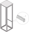 Изображение Schroff Varistar Cable Support Rail for Cabinet Width, 600W