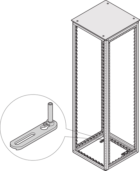 Picture of Schroff Varistar Tip-Over Protection for Floor Mounting