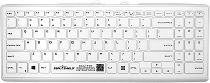Изображение Seal Shield Tastatur Cleanwipe Pro White, SSWKSV101PRO-DE