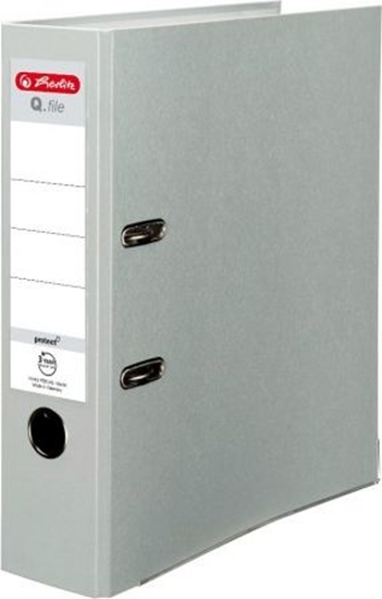 Picture of Segregator Herlitz dwigniowy A4 80mm szary (0011167459)