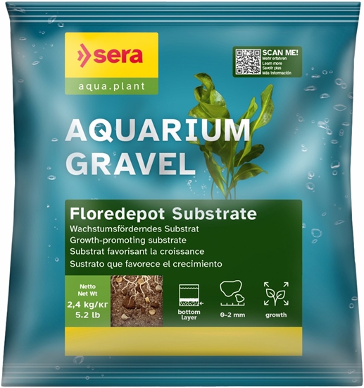 Изображение Sera Aquarium Gravel floredepot substrate, podoe, do akwarium, 2,4 kg, worek