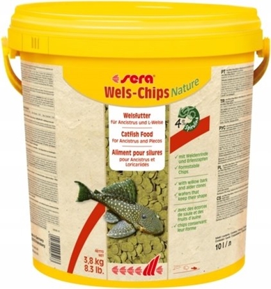 Attēls no Sera sera Catfish Chips Nature 3,7kg/10L - pokarm dla bocji i ryb sumoksztatnych