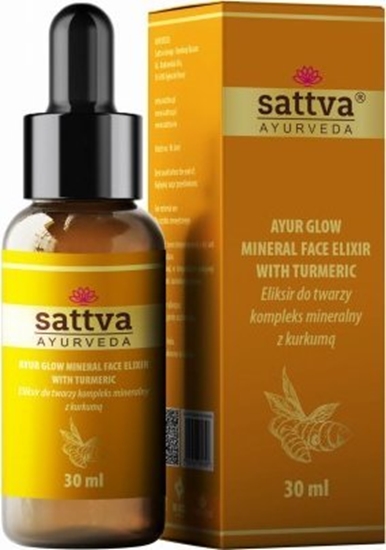 Picture of Sattva SERUM ELIKSIR DO TWARZY KOMPLEKS MINERALNY Z KURKUM 30 ml - SATTVA (AYURVEDA)