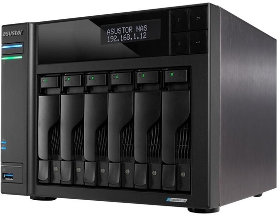 Picture of Serwer Asustor Asustor LOCKERSTOR 6 Gen2 NAS Desktop Intel® Celeron® N5105 8 GB DDR4 HDD ADM Czarny