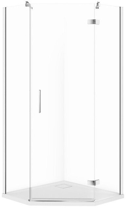 Изображение SET C520 KABINA PICIOKTNA CITY PRAWA CHROM 90X90X195+TAKO SLIM WIR