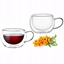 Изображение Set of 2 double-wall glass mugs 300 ml, 9002, KAMILLE