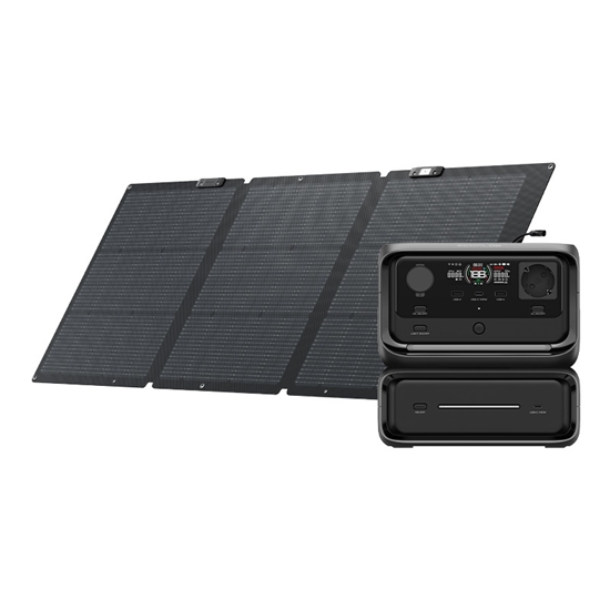 Picture of Set: EcoFlow River 3 Max power station + 160W photovoltaic panel.