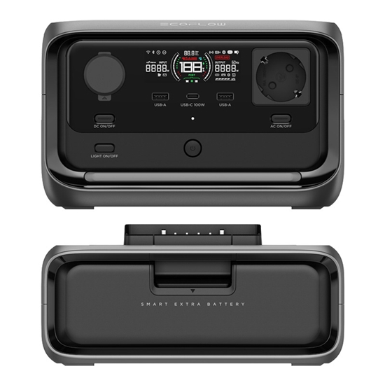 Picture of Set: EcoFlow River 3 Plus power station + additional 286Wh battery.