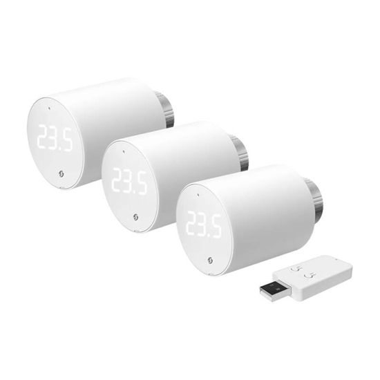 Picture of Shelly BLU TRV Thermostatic head, WiFi/Bluetooth (3 pieces with control unit)