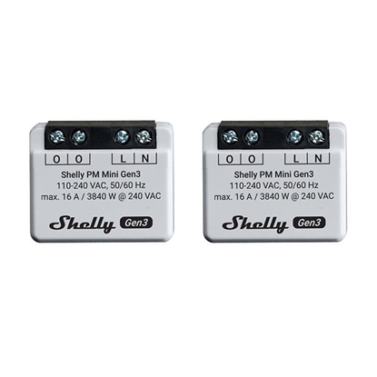 Изображение Shelly Zestaw 2 Sterowników Shelly PM Mini Gen3