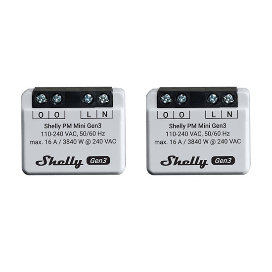 Изображение Shelly Zestaw 2 Sterowników Shelly PM Mini Gen3
