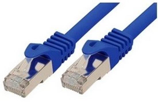 Picture of Shiverpeaks BASIC- S - Patch- Cable - RJ- 45 (M) to RJ- 45 (M) - 5,0m - SFTP, PiMF - Cat.7 RohCable (Cable) / CAT 6a (connections) - shaped - bez haka - blue (BS75515- B)