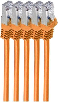 Attēls no Shiverpeaks shiverpeaks BS75511-O-SET5 kabel sieciowy Pomaraczowy 1 m Cat7 S/FTP (S-STP)