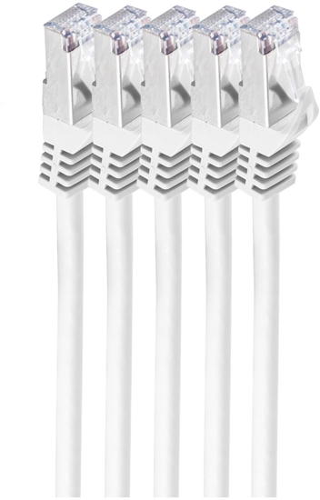 Picture of Shiverpeaks shiverpeaks BS75513-W-SET5 kabel sieciowy Biay 3 m Cat7 S/FTP (S-STP)