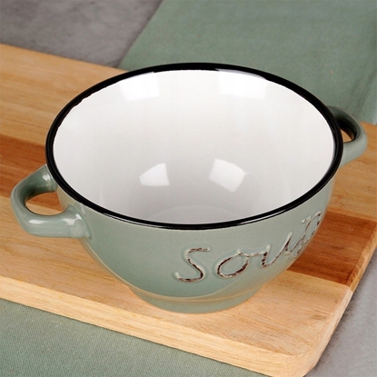 Attēls no Siaki Collection Miski do zupy bulionówka ceramiczna zestaw misek 600ml 4-ele SIAKI COLLECTION 139714