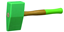 Attēls no Tinman´s hammer, PVC with hickory-handle, wedge