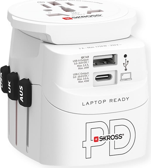 Изображение Skross PRO Light USB AC45PD World Travel Adapter, worldwide
